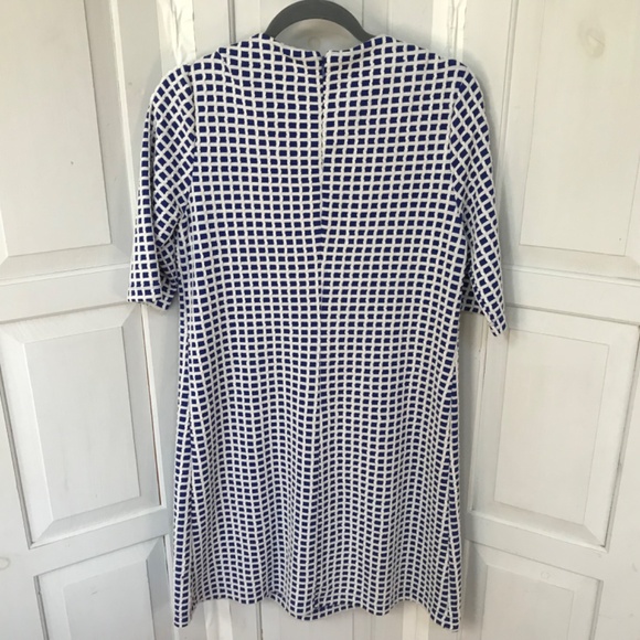 Tyler Boe Blue and White Checkered Dress - Picture 7 of 13